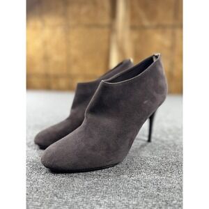 Jimmy Choo Ankle Boots Womens 9.5 Brown Suede High Heel Booties Italy 39.5